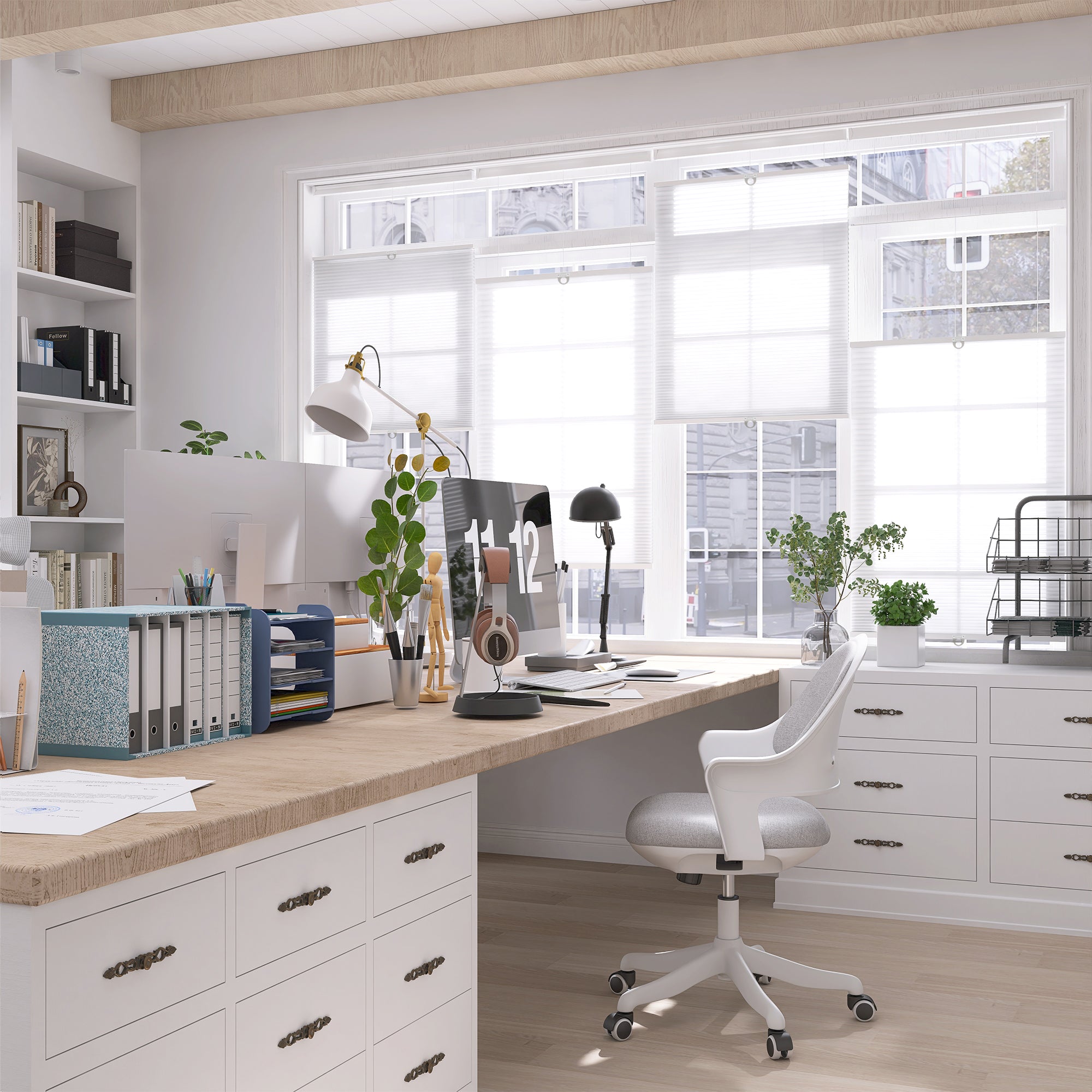 No Drill Top Down Bottom Up Cellular Shades