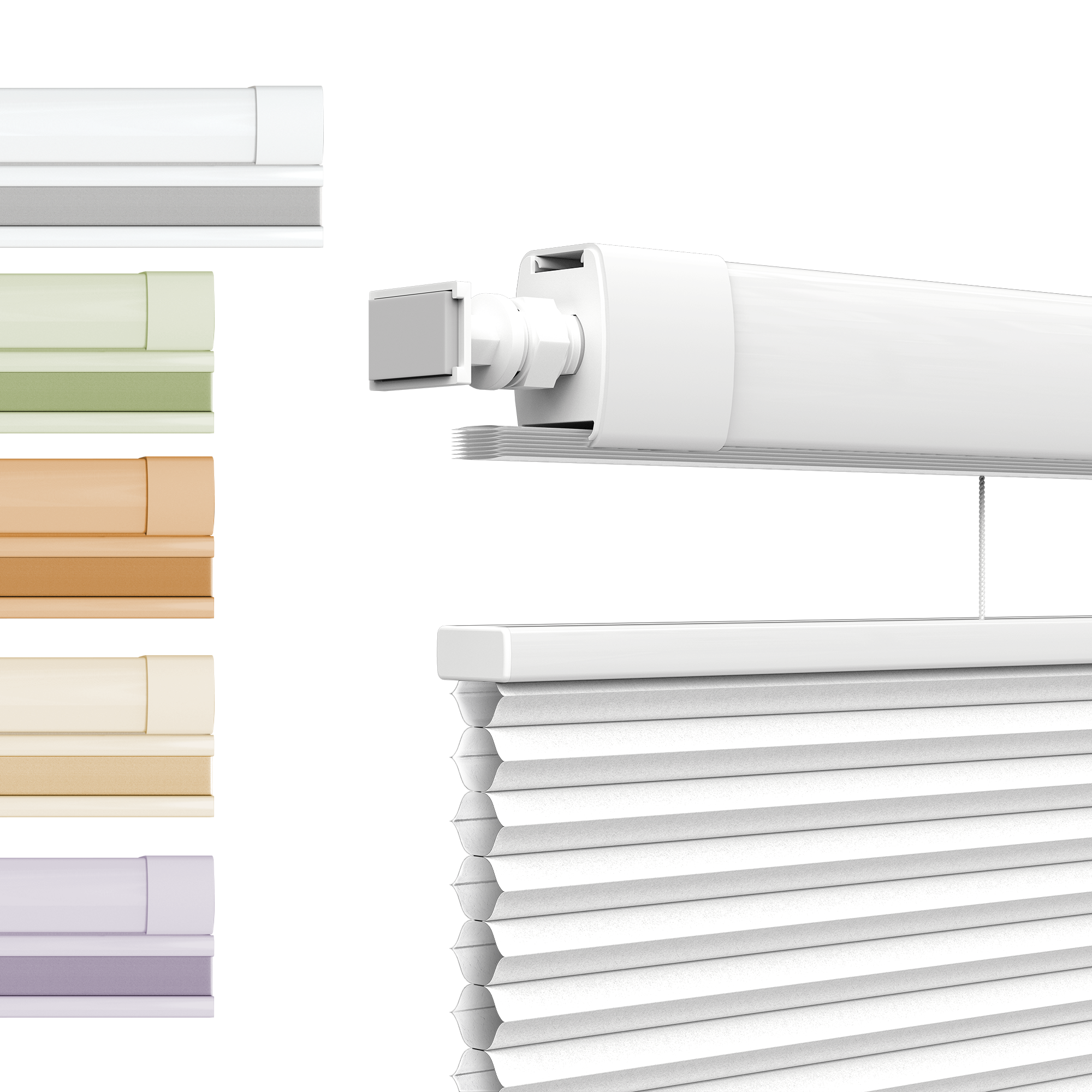 No Drill Top Down Bottom Up Cellular Shades