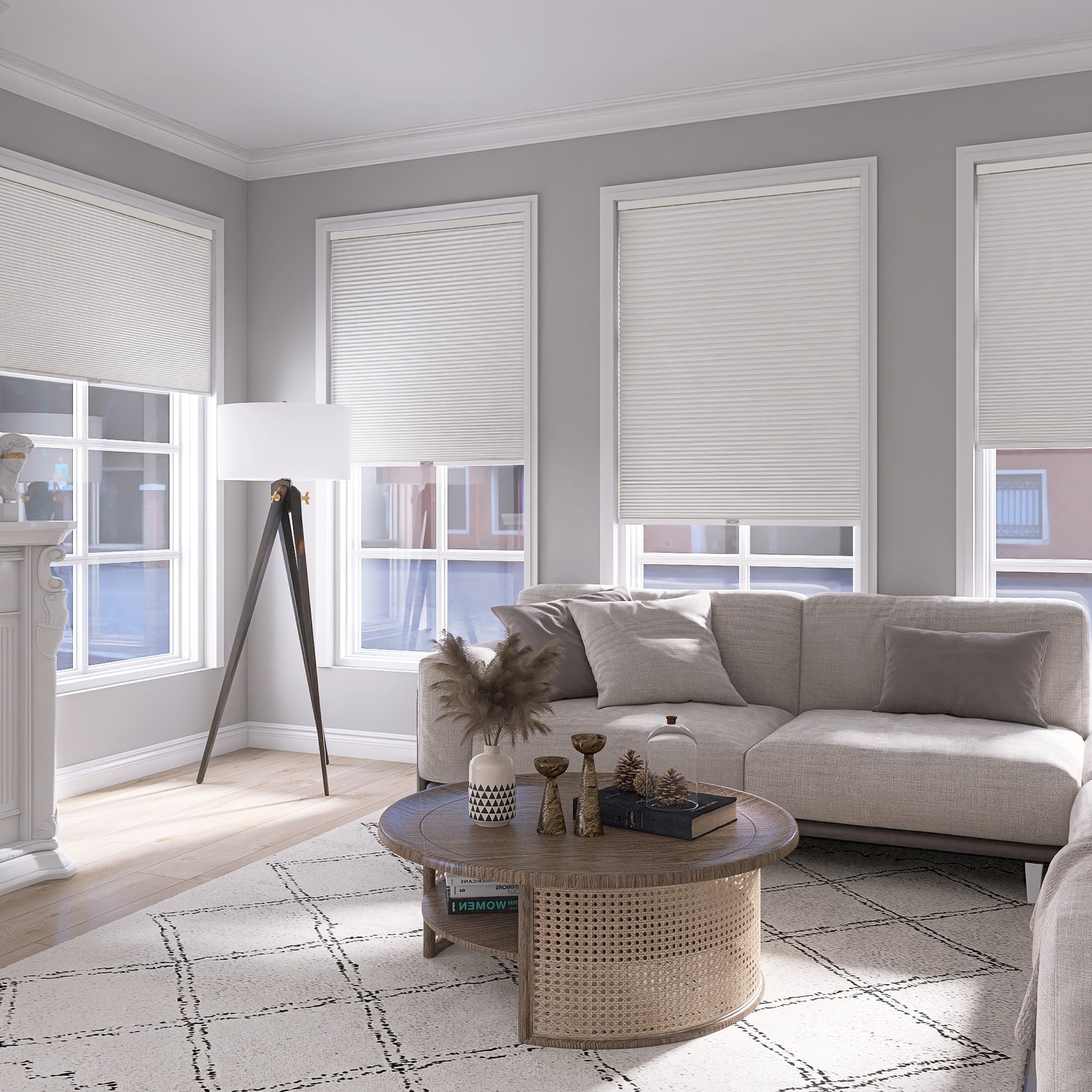 No Drill Cellular Shades