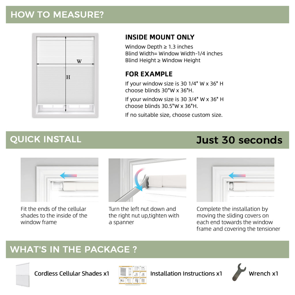 No Drill Day Night Cellular Shades