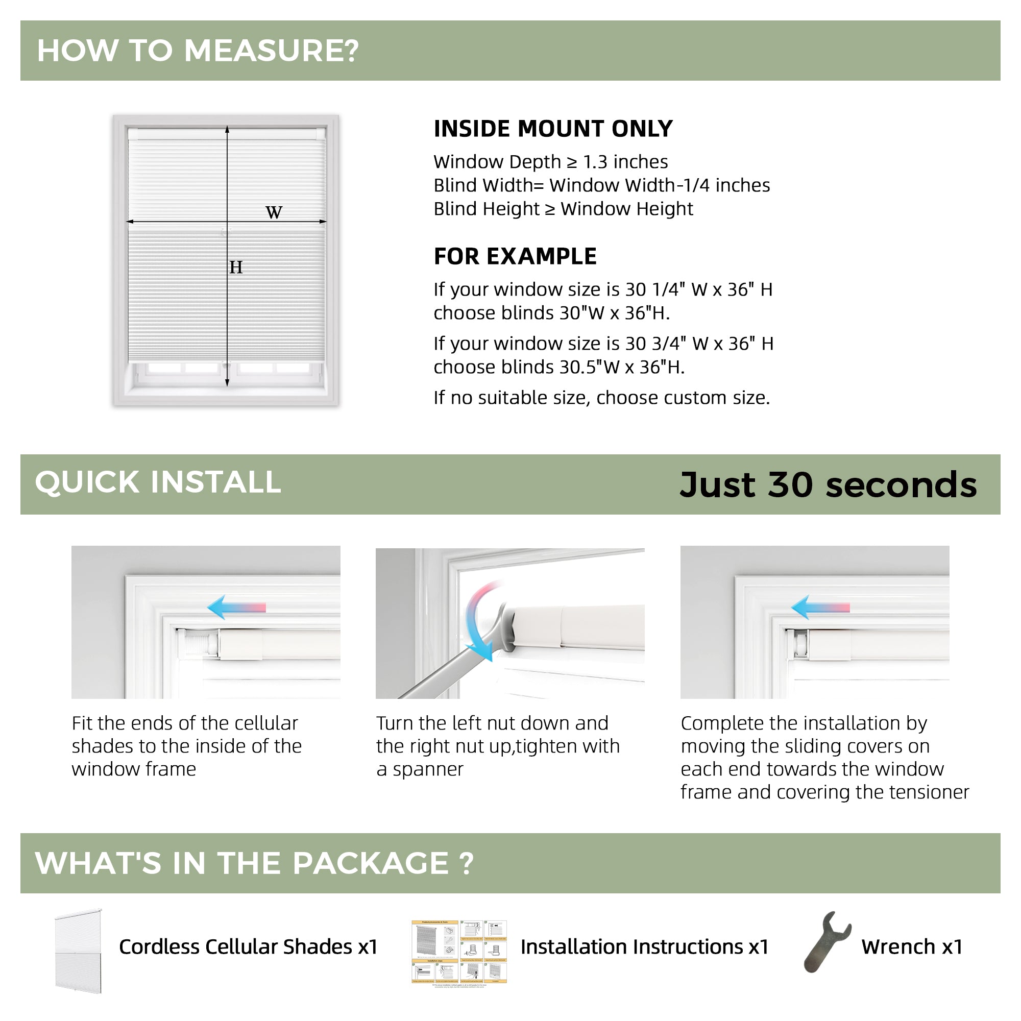 No Drill Day Night Cellular Shades