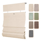Top Down Bottom Up Linen Roman Shades
