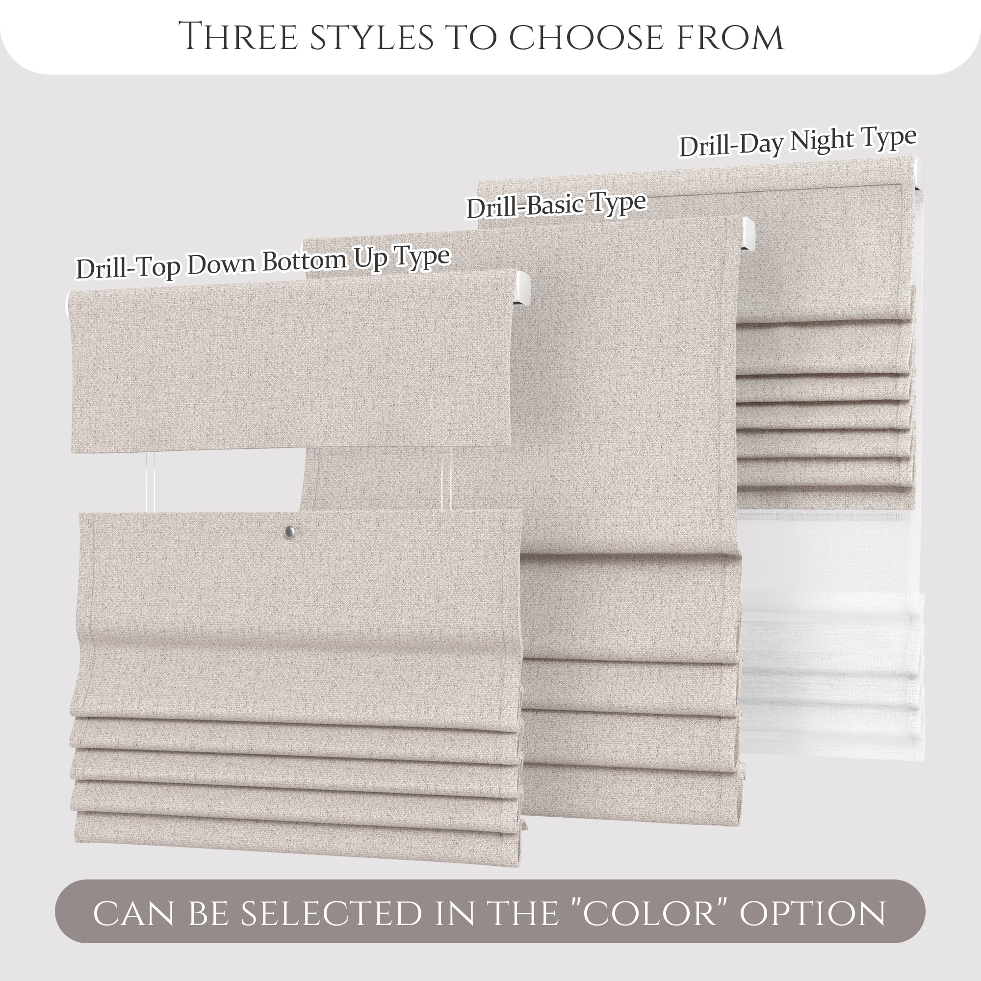 Cordless Roman Shades | Drill