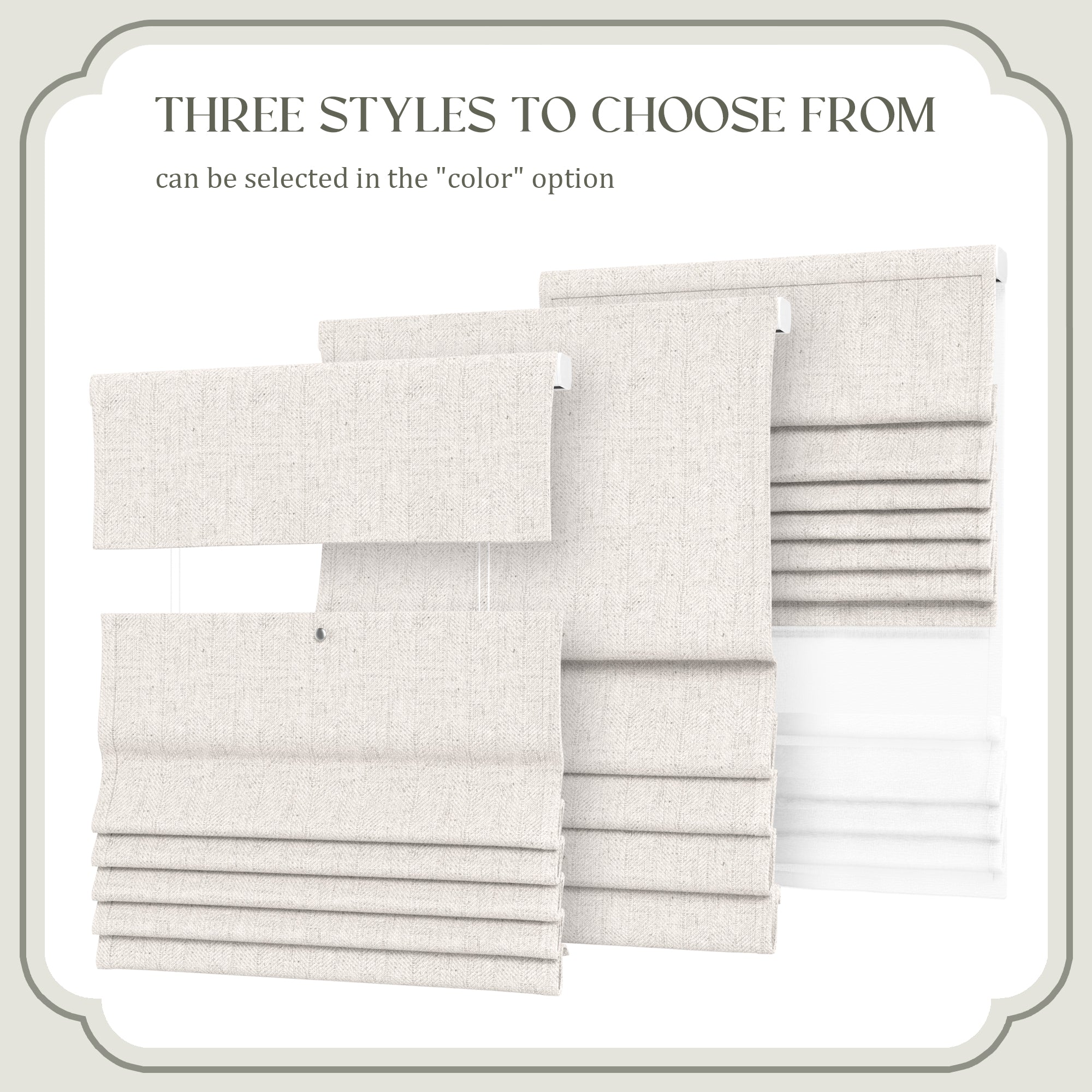 Linen Roman Shades | Drill