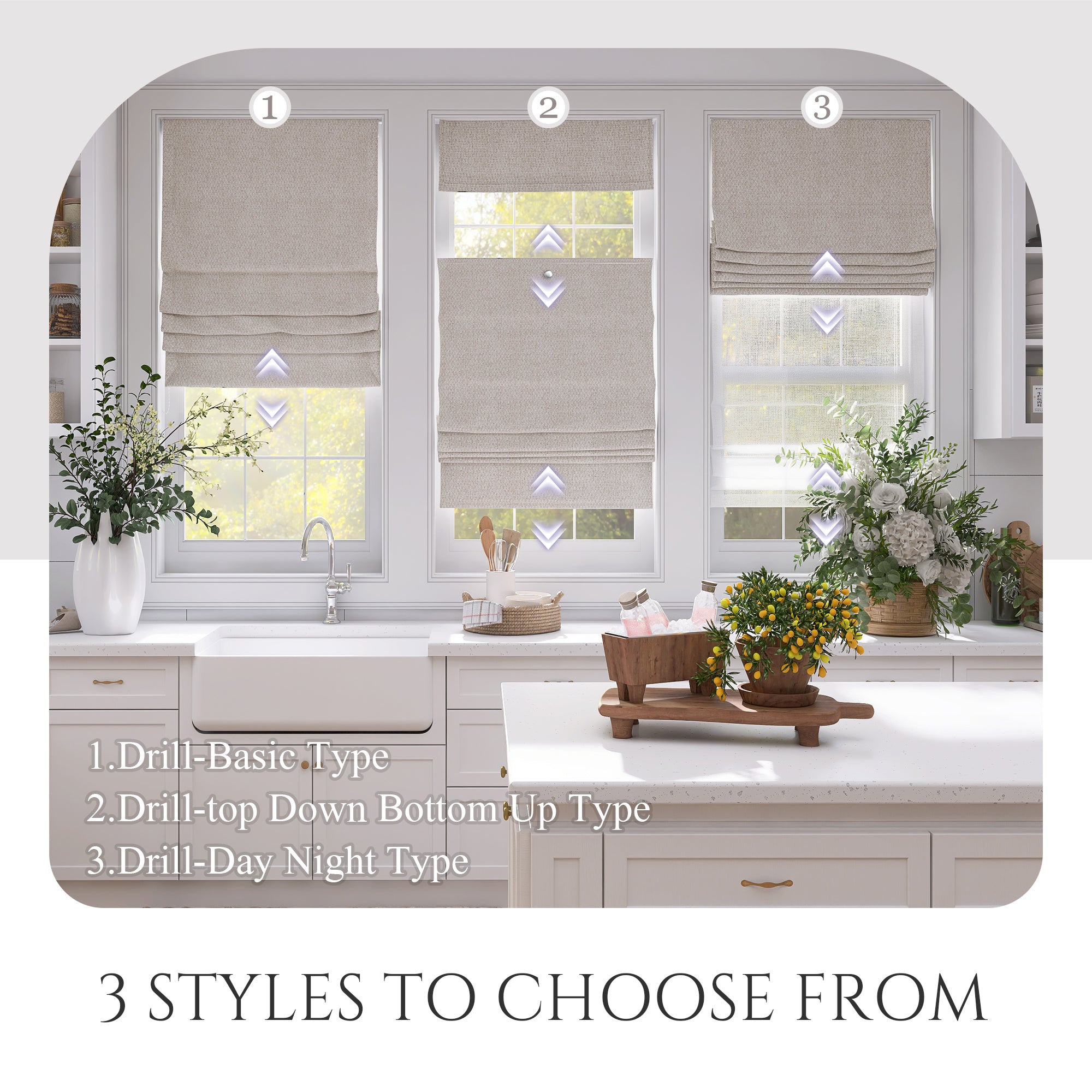 Cordless Roman Shades | Drill