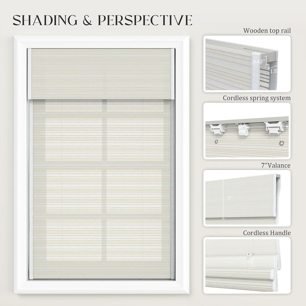 Natural Linen Woven Roman Bamboo Blinds