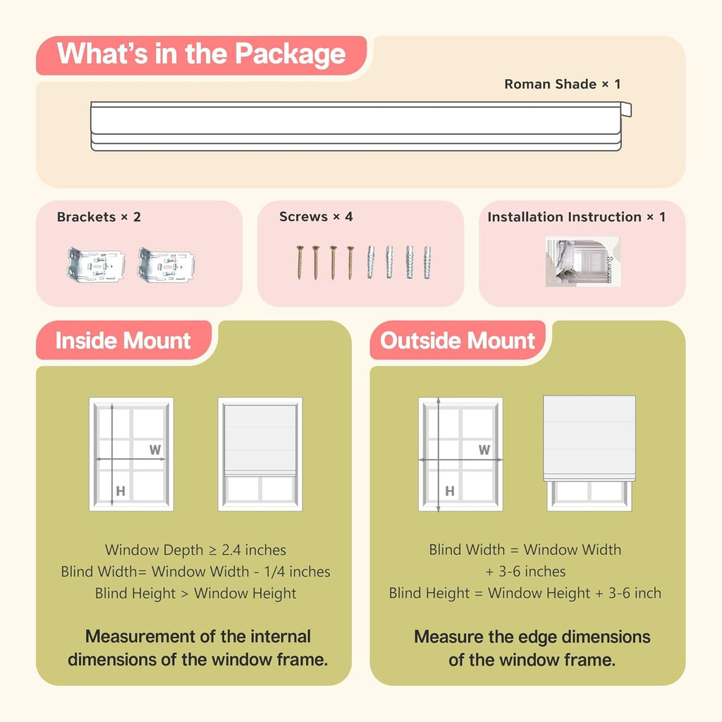 Cordless Roman Shades