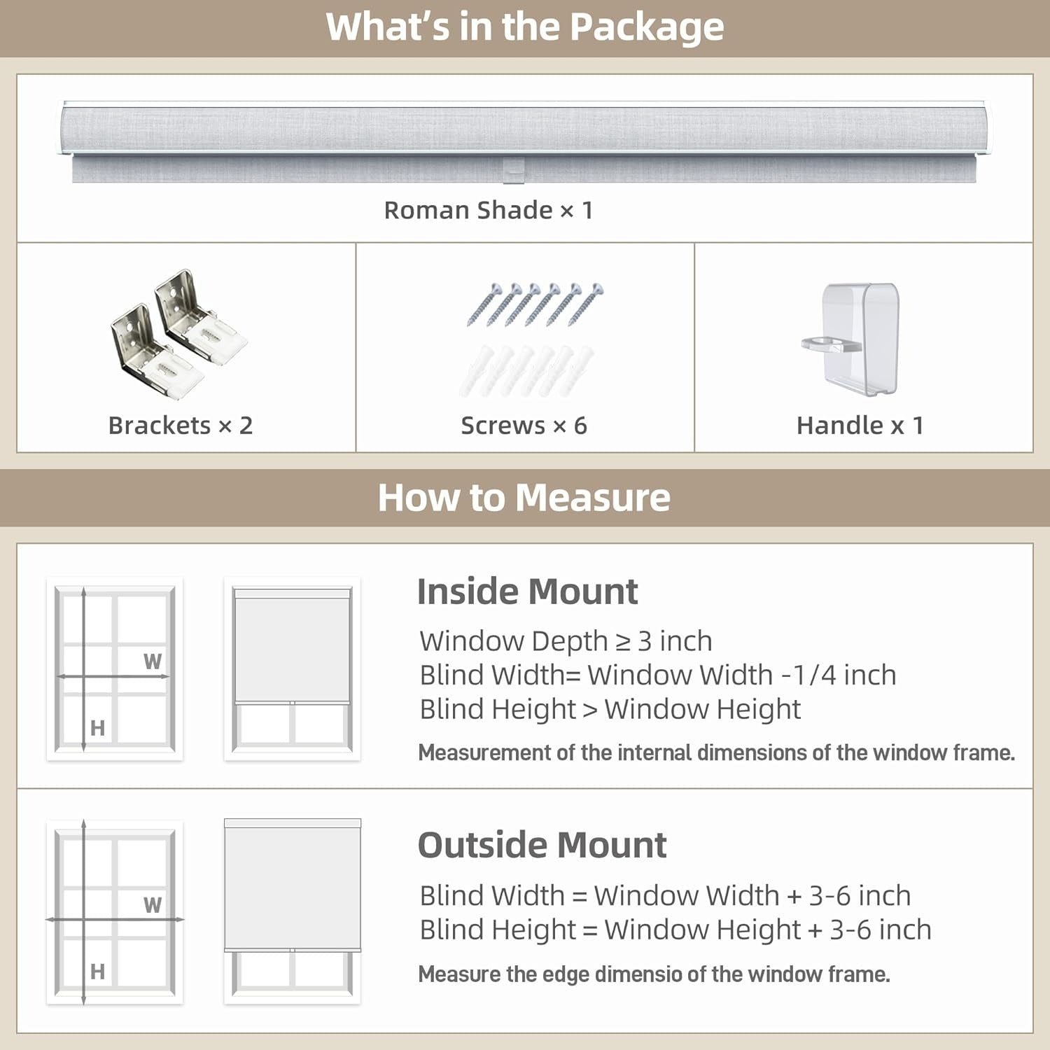 Linen Roller Shades | Blackout