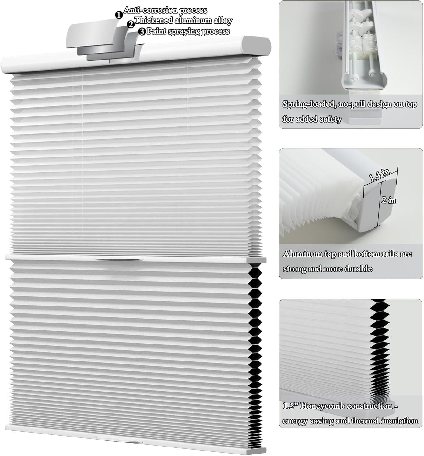 Day Night Cellular Shades Cordless