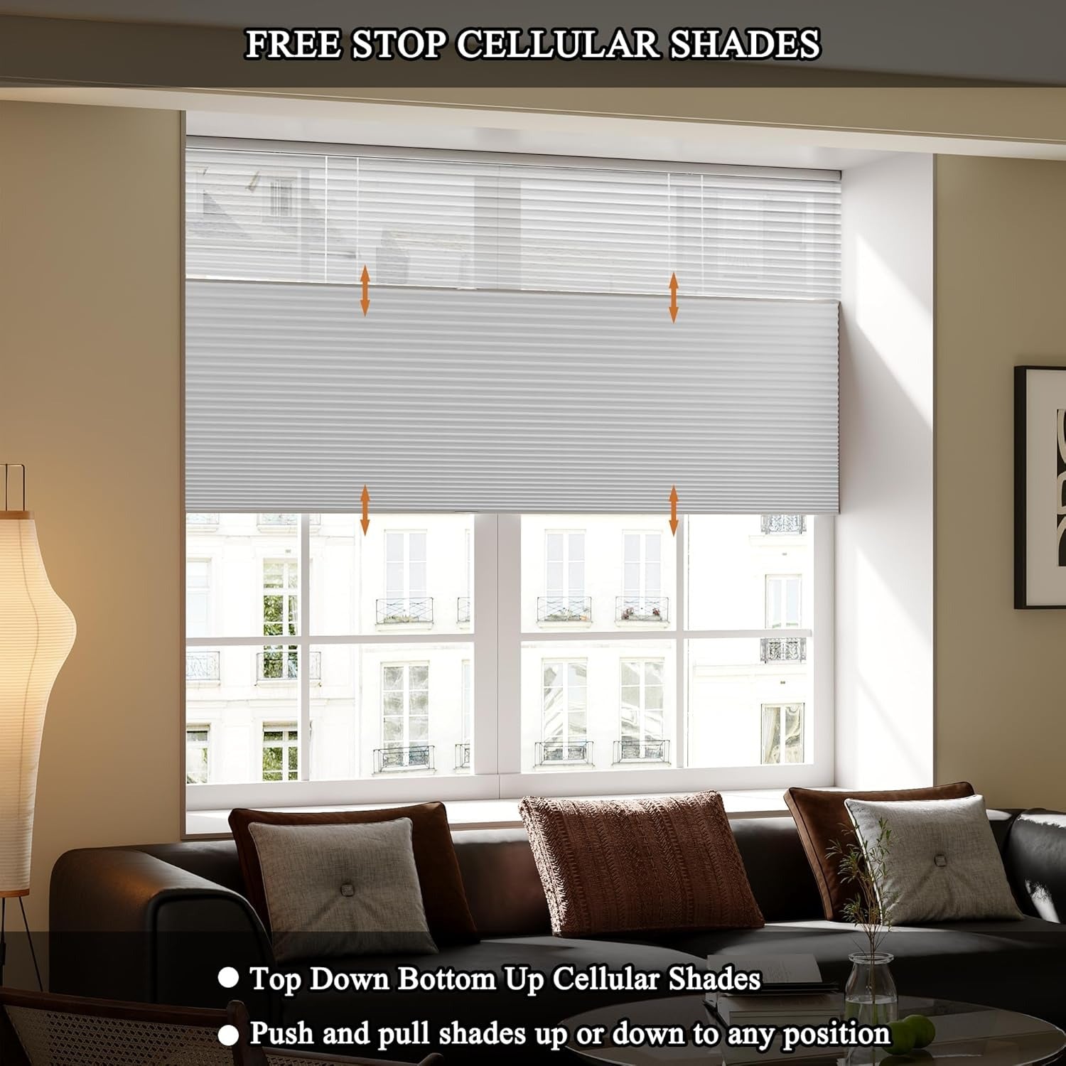 Day Night Cellular Shades Cordless