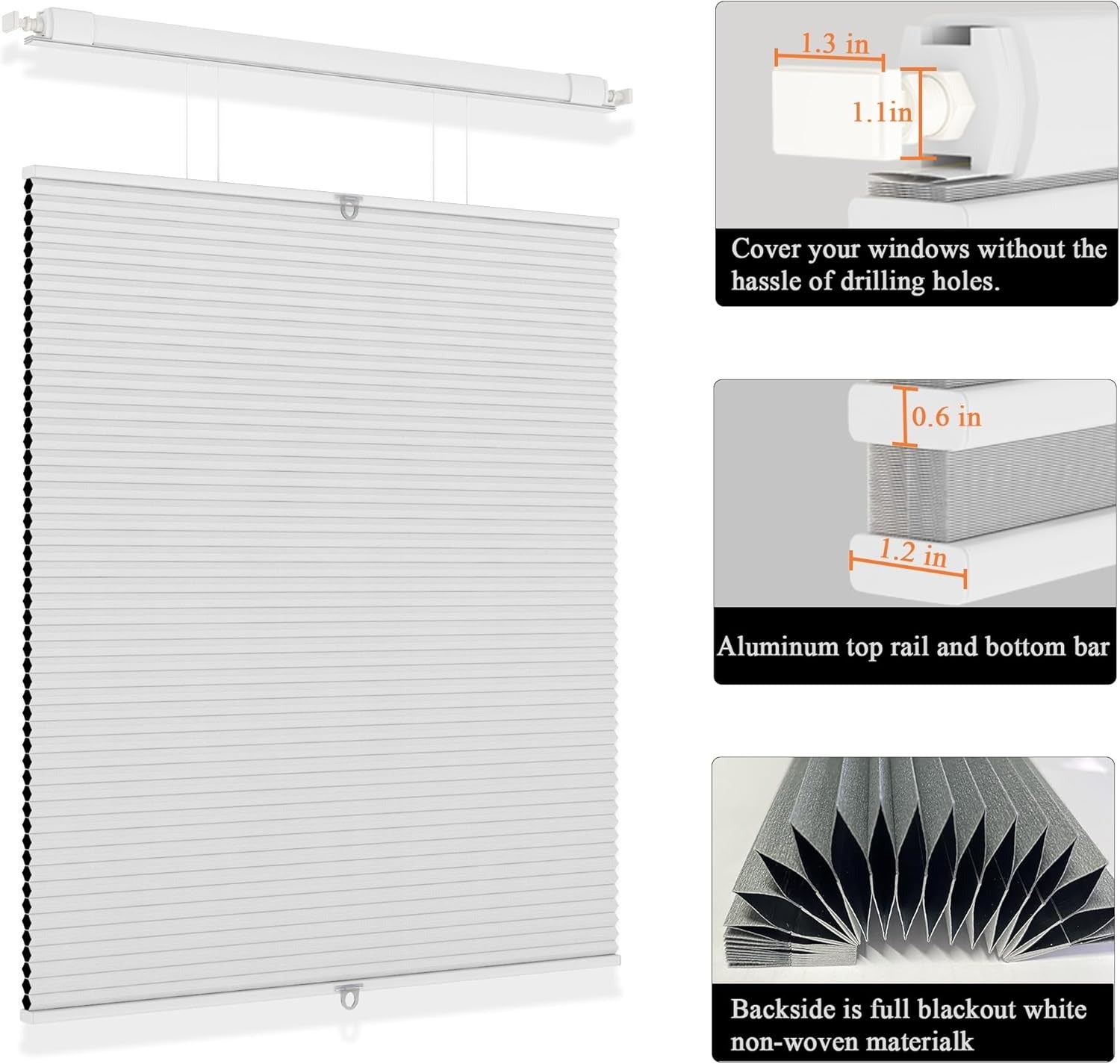 Top Down Bottom Up Cellular Shades | No Drill