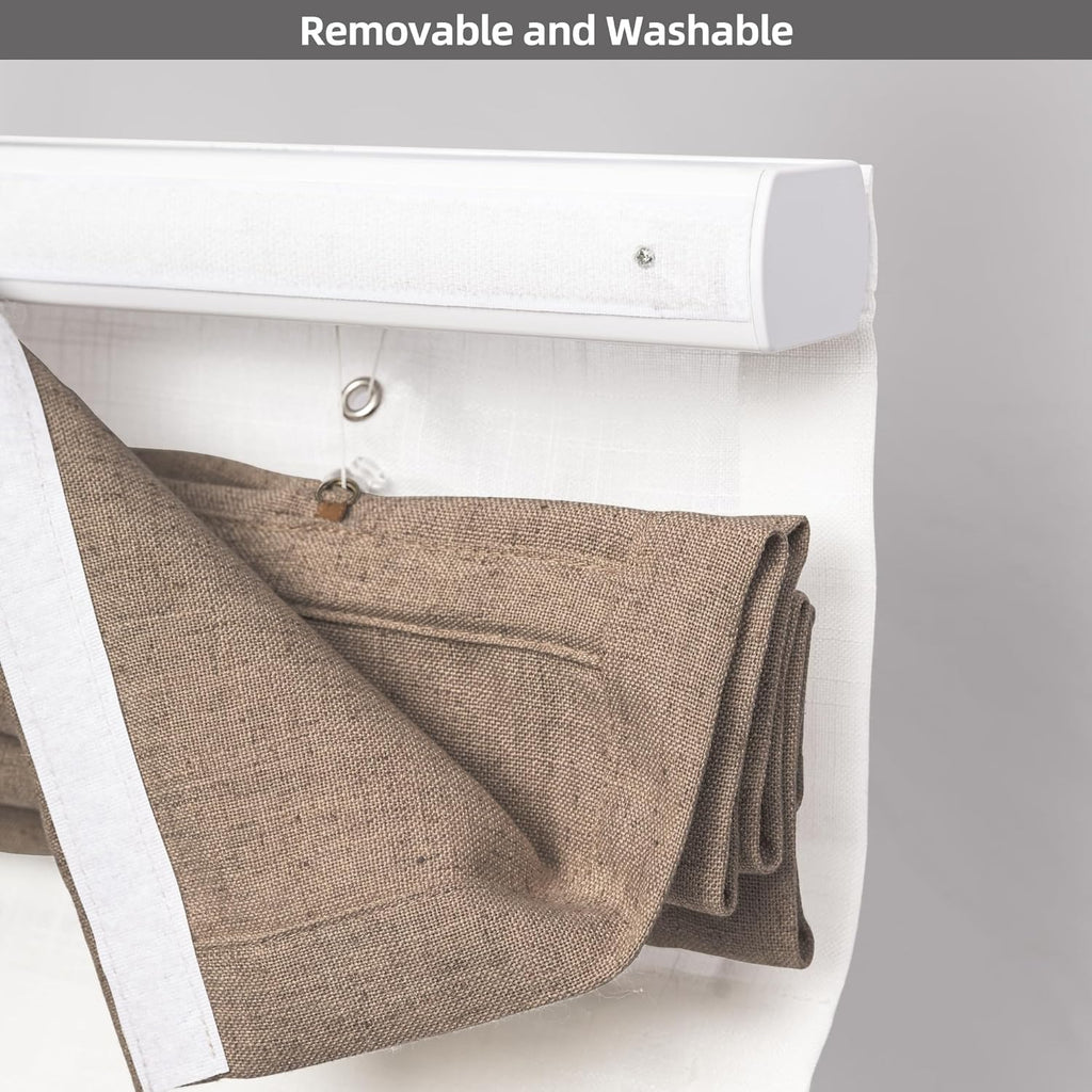 Linen Roman Shades | 2 in 1