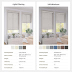 Linen Roller Shades | Blackout